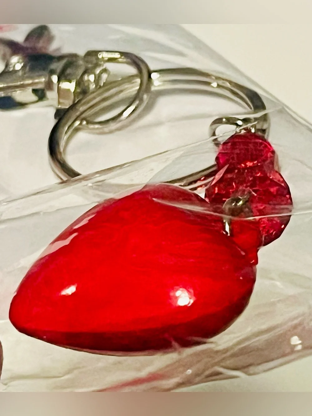 LOVE Red Heart Keychain
